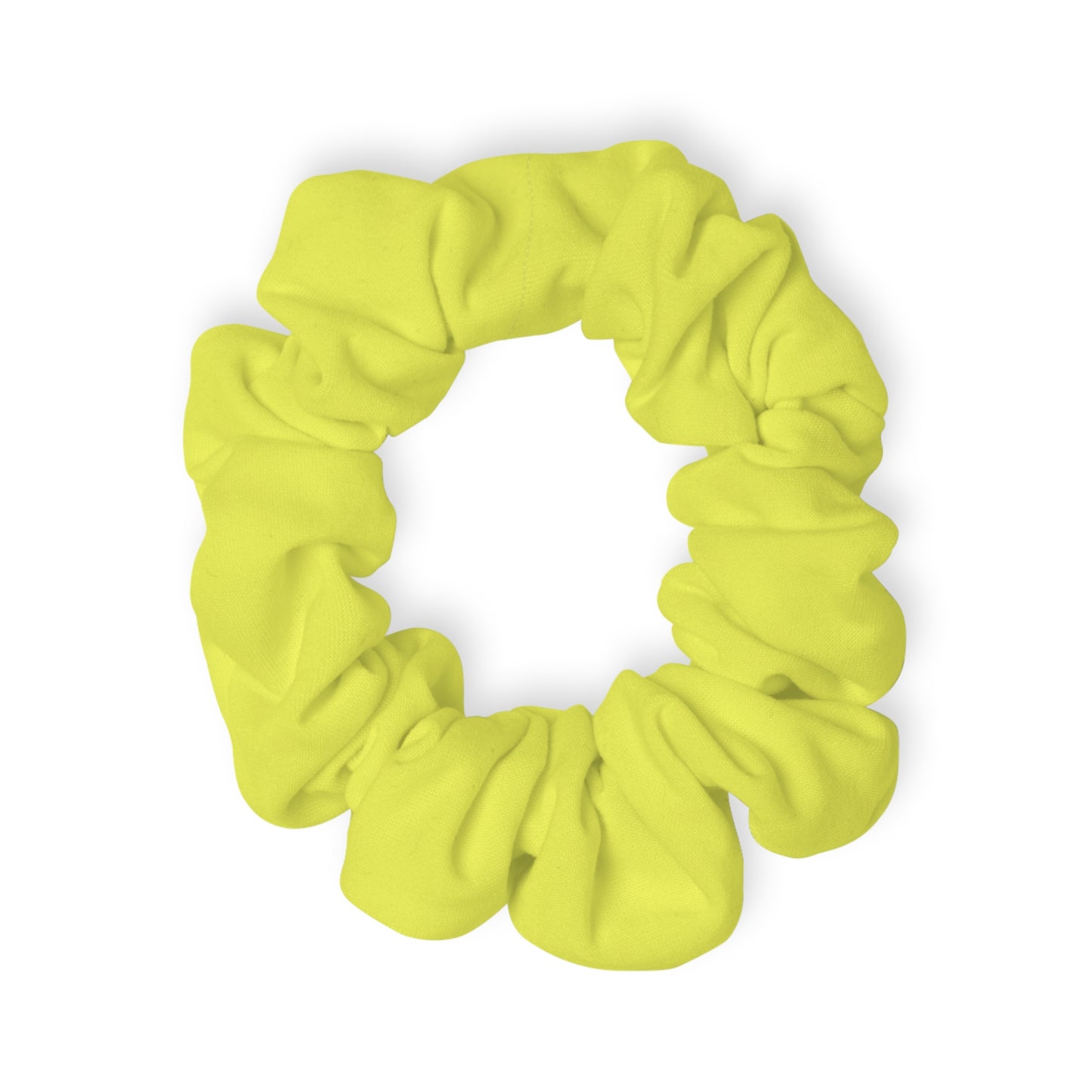 Vibrant Neon Yellow Scrunchie - Hair Accessory for Casual Style and Fun Occasions