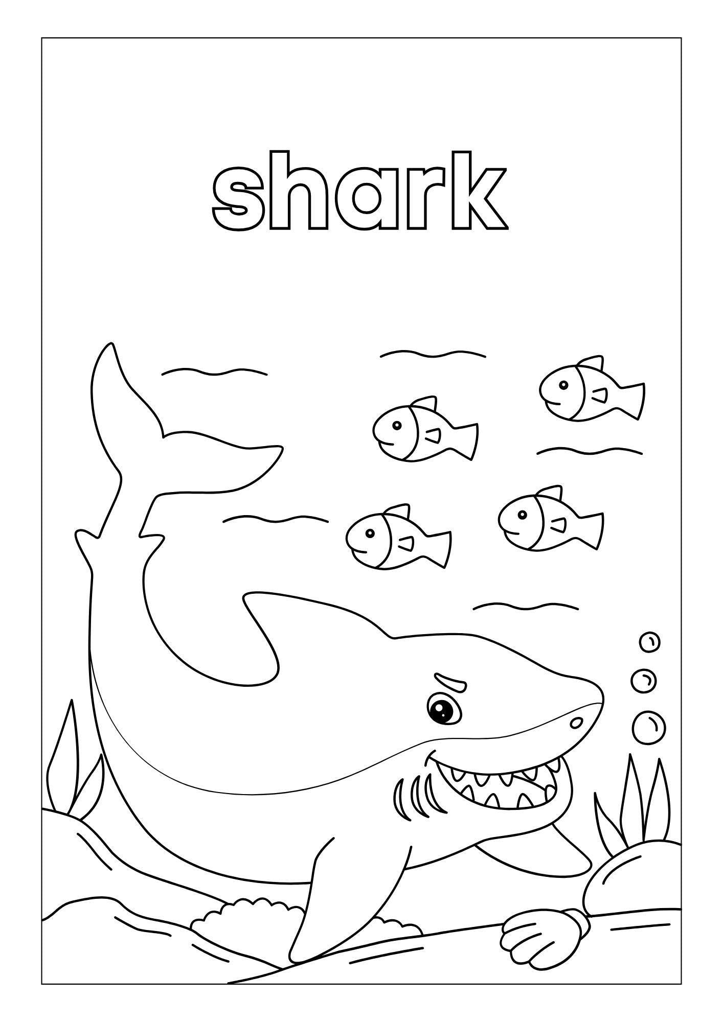 Animal Habitats Coloring Book in Grayscale Illustrative Style