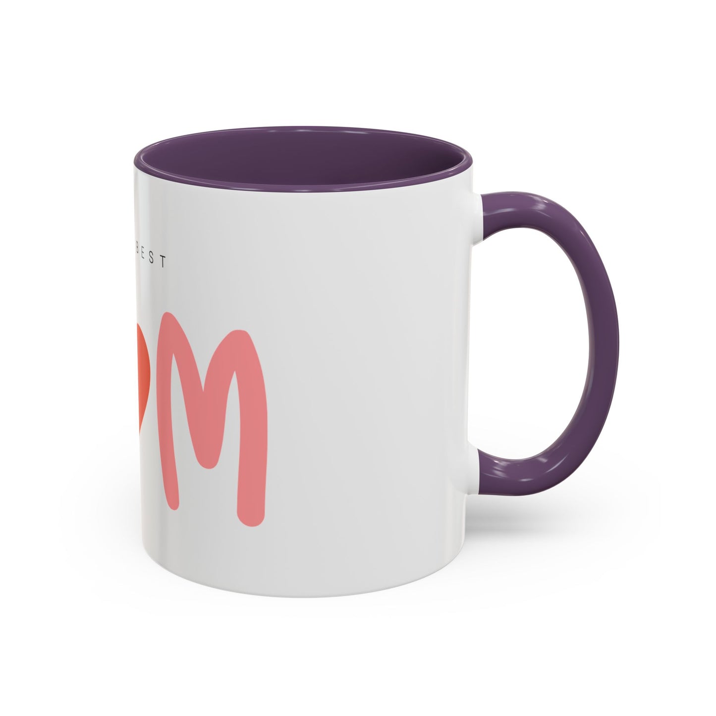 Mom Love Accent Coffee Mug - Perfect Gift for Mother's Day