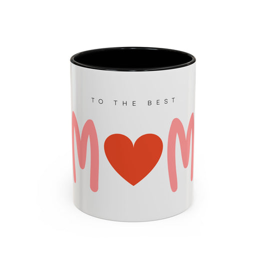 Mom Love Accent Coffee Mug - Perfect Gift for Mother's Day