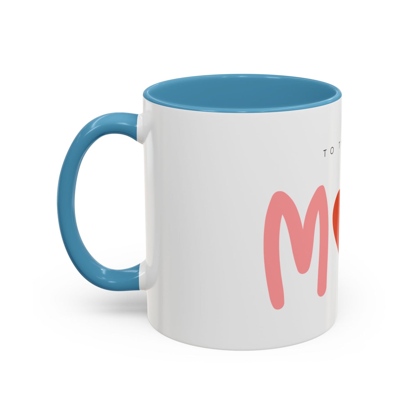 Mom Love Accent Coffee Mug - Perfect Gift for Mother's Day