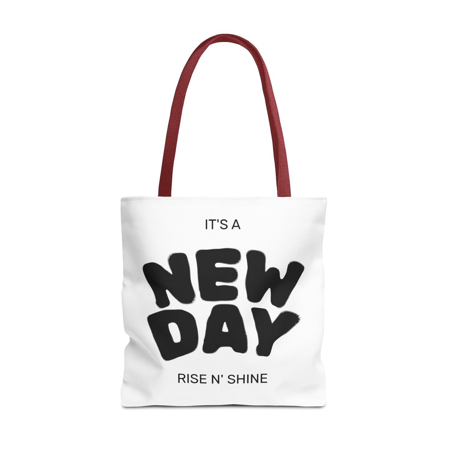 Joyful New Day Tote Bag - Inspirational Quote Carryall
