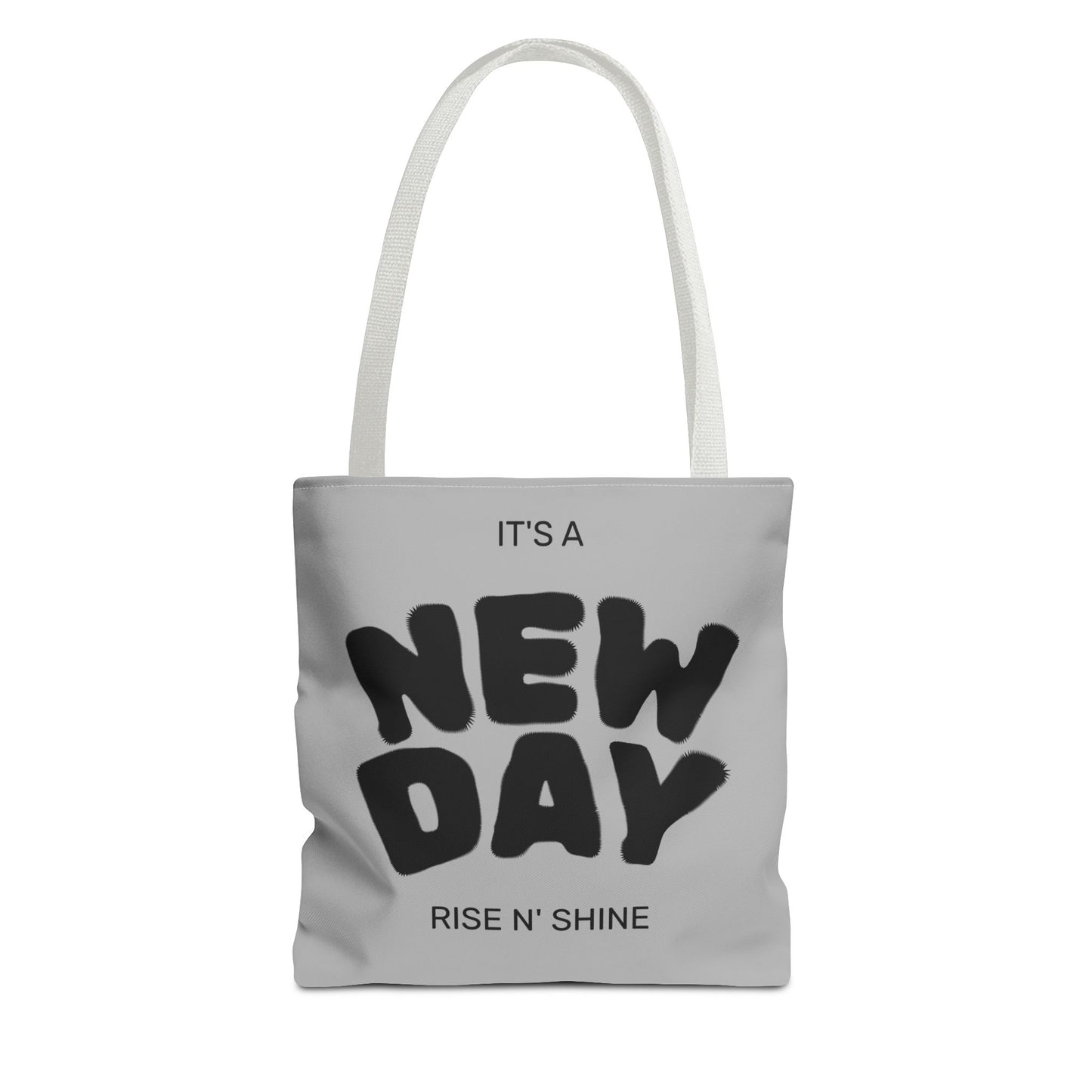 Joyful New Day Tote Bag - Inspirational Quote Carryall