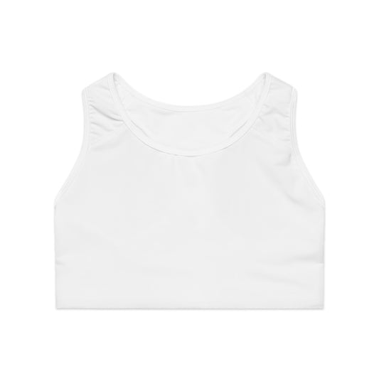 Comfortable White Sports Bra for Active Lifestyle