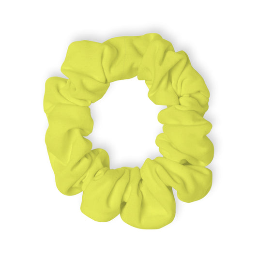 Vibrant Neon Yellow Scrunchie - Hair Accessory for Casual Style and Fun Occasions